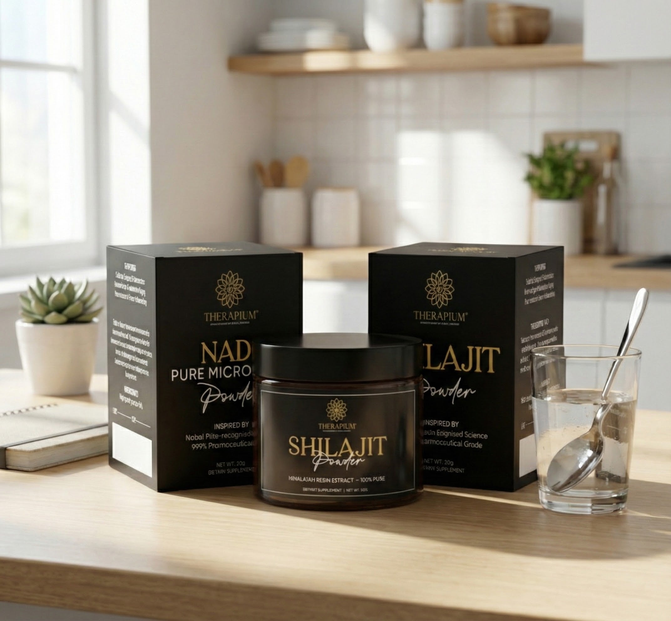 THERAPIUM™ Daily Energy Stack – NAD⁺ 20g + Shilajit